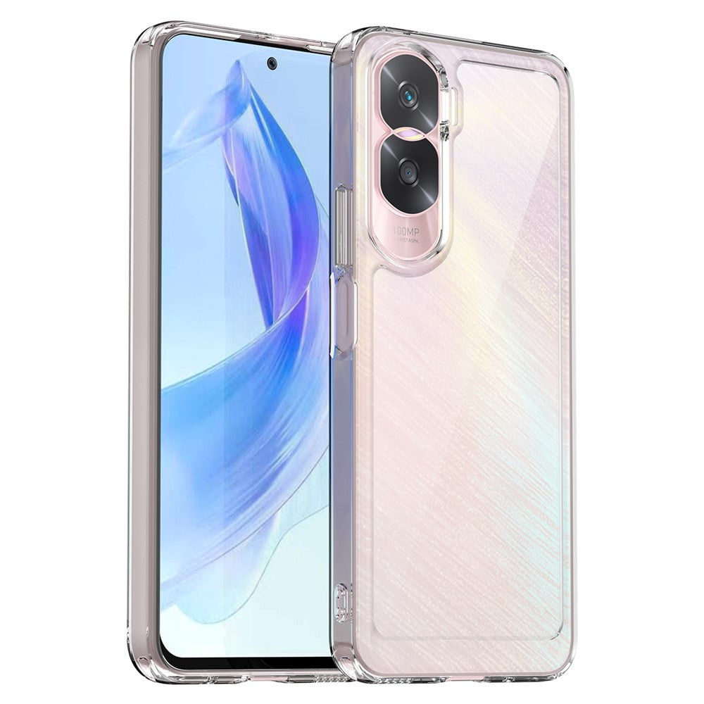 Honor 90 Lite 5G / X50i 5G Transparente Handyhülle – TPU + Acryl Handy-Rückseite, stoßfest