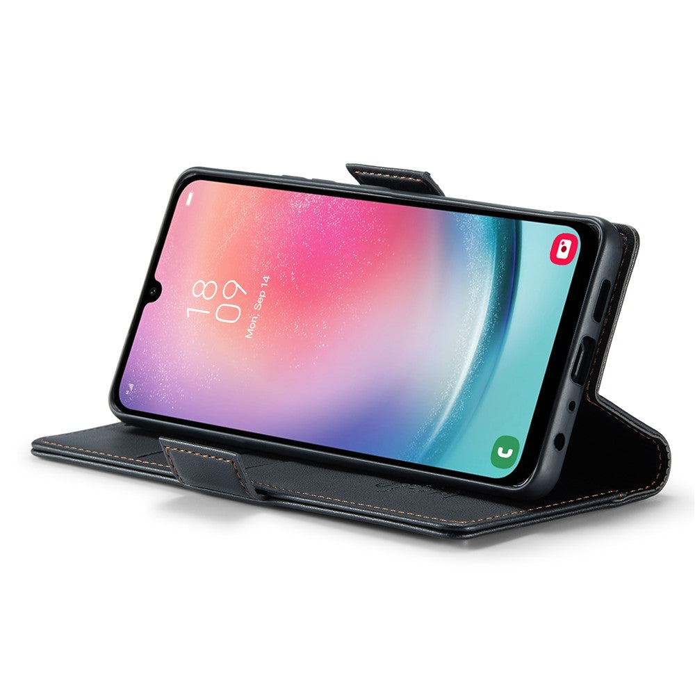 Galaxy A24 4G Glänzende Wallet-Hülle – RFID-Schutz & Ständer