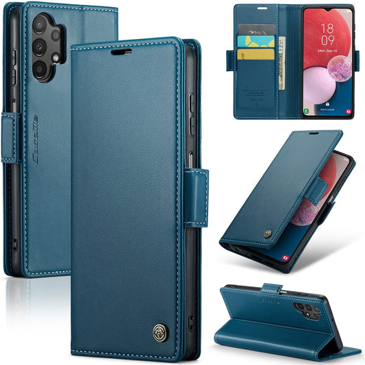 Galaxy A13 4G/5G / A04s 4G / A04 4G / M13 5G Glänzende Wallet-Hülle – RFID-Schutz & Ständer