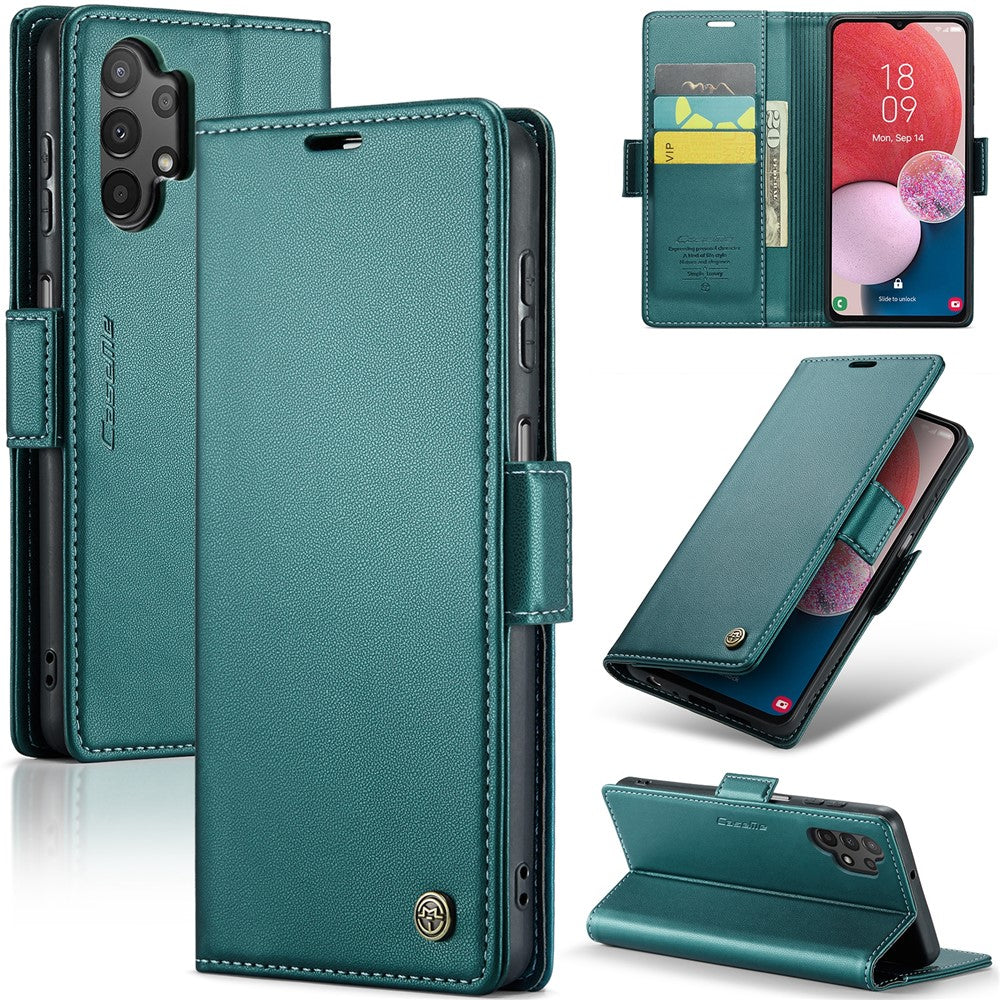 Galaxy A13 4G/5G / A04s 4G / A04 4G / M13 5G Glänzende Wallet-Hülle – RFID-Schutz & Ständer