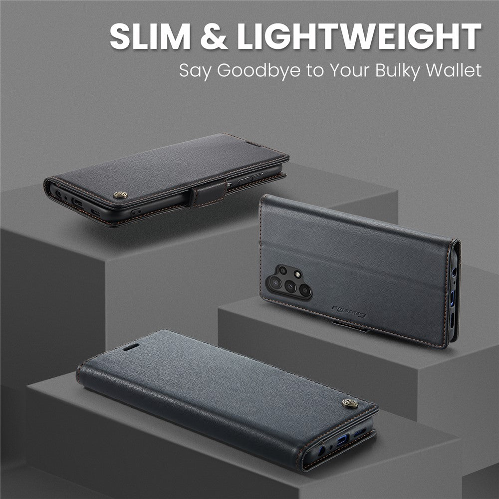 Galaxy A13 4G/5G / A04s 4G / A04 4G / M13 5G Glänzende Wallet-Hülle – RFID-Schutz & Ständer