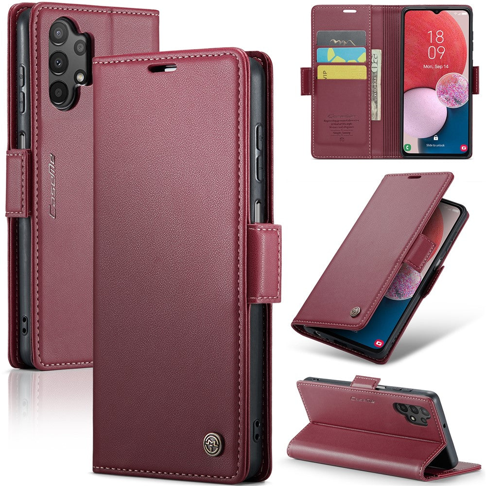 Galaxy A13 4G/5G / A04s 4G / A04 4G / M13 5G Glänzende Wallet-Hülle – RFID-Schutz & Ständer