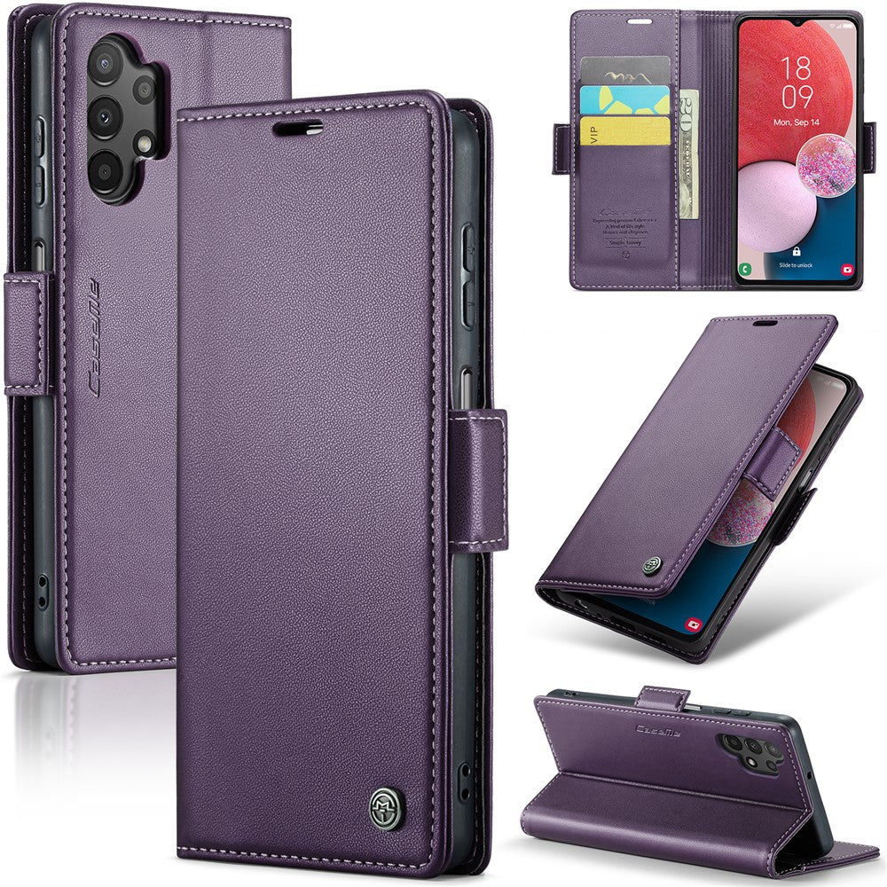 Galaxy A13 4G/5G / A04s 4G / A04 4G / M13 5G Glänzende Wallet-Hülle – RFID-Schutz & Ständer