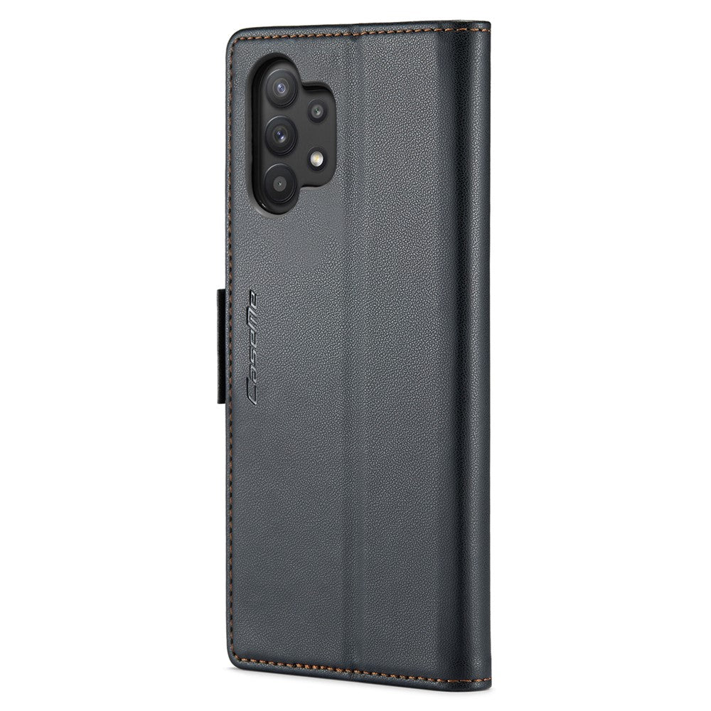 Galaxy A32 5G / M32 5G Glänzende Wallet-Hülle – RFID-Schutz & Ständer