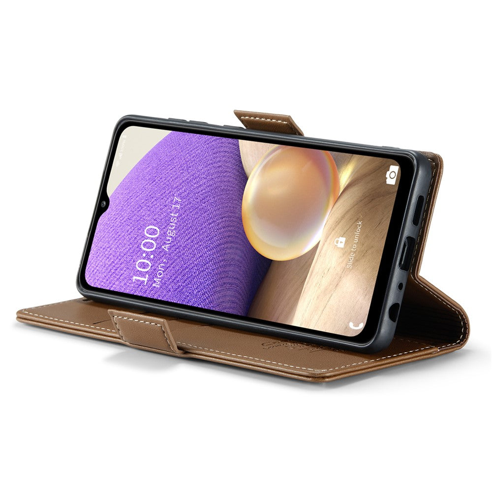 Galaxy A32 5G / M32 5G Glänzende Wallet-Hülle – RFID-Schutz & Ständer