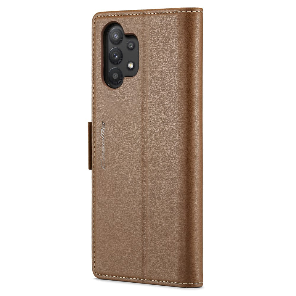 Galaxy A32 5G / M32 5G Glänzende Wallet-Hülle – RFID-Schutz & Ständer