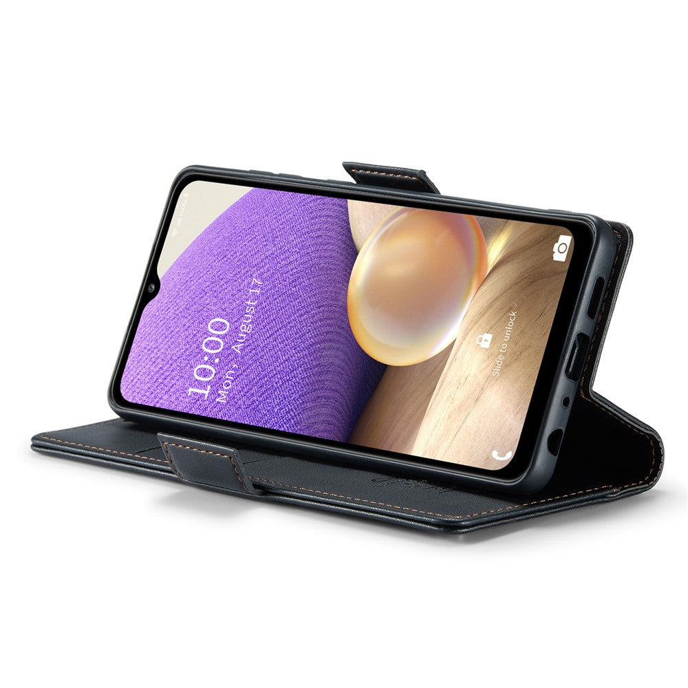 Galaxy A32 5G / M32 5G Glänzende Wallet-Hülle – RFID-Schutz & Ständer