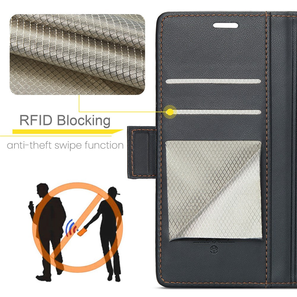 Galaxy A32 5G / M32 5G Glänzende Wallet-Hülle – RFID-Schutz & Ständer