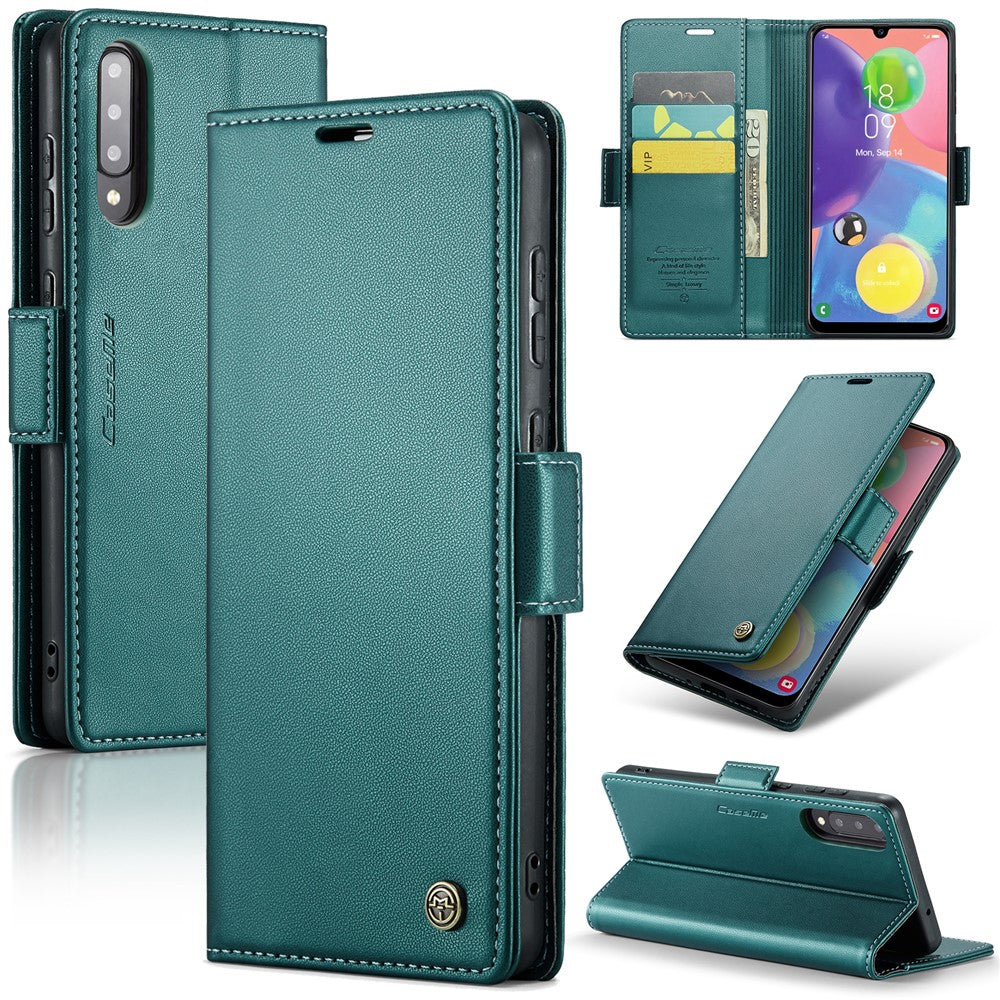 Galaxy A70 / A70s Glänzende Wallet-Hülle – RFID-Schutz & Ständer