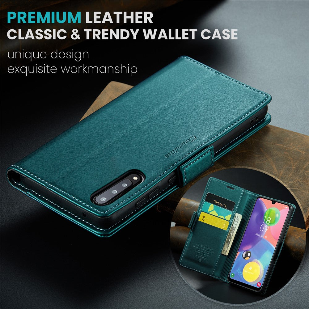Galaxy A70 / A70s Glänzende Wallet-Hülle – RFID-Schutz & Ständer