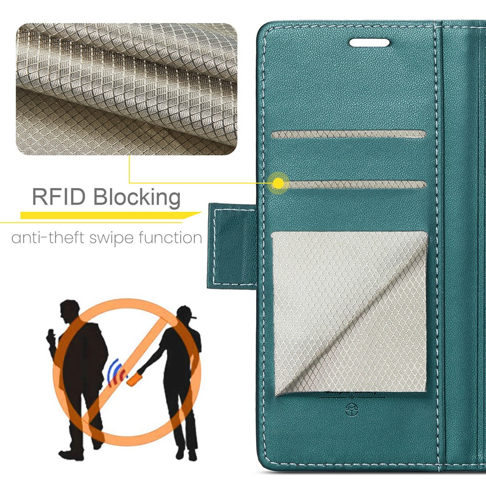 Galaxy A70 / A70s Glänzende Wallet-Hülle – RFID-Schutz & Ständer