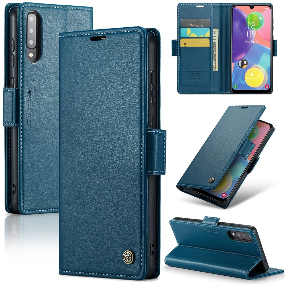 Galaxy A70 / A70s Glänzende Wallet-Hülle – RFID-Schutz & Ständer