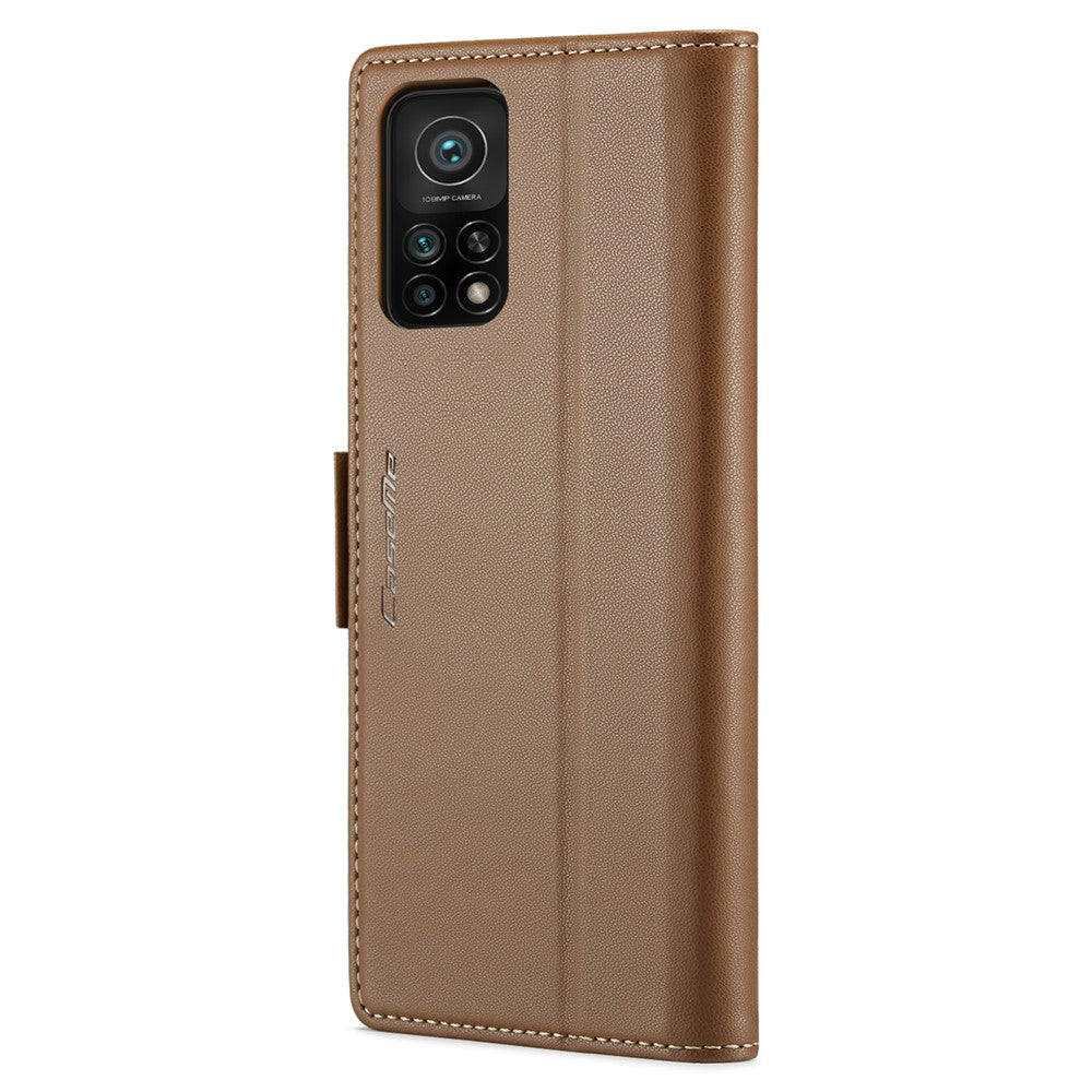 For Xiaomi Mi 10T 5G / Mi 10T Pro 5G / Redmi K30S Leather Case CASEME 023 RFID Blocking 3 Card Slot Mobile Cover