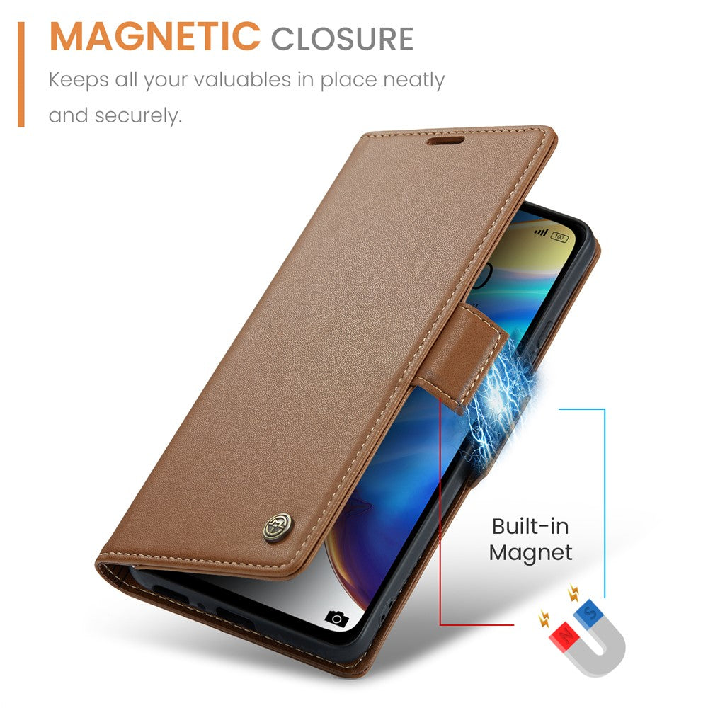 For Xiaomi Mi 10T 5G / Mi 10T Pro 5G / Redmi K30S Leather Case CASEME 023 RFID Blocking 3 Card Slot Mobile Cover
