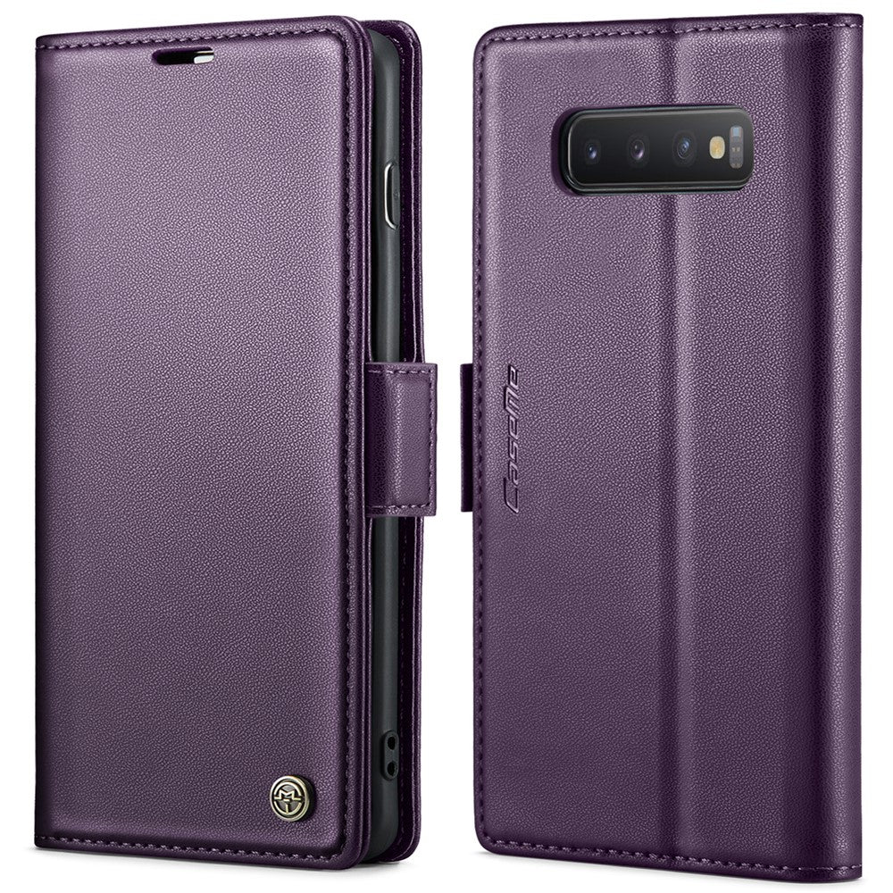 Galaxy S10 4G Glänzende Wallet-Hülle – RFID-Schutz & Ständer