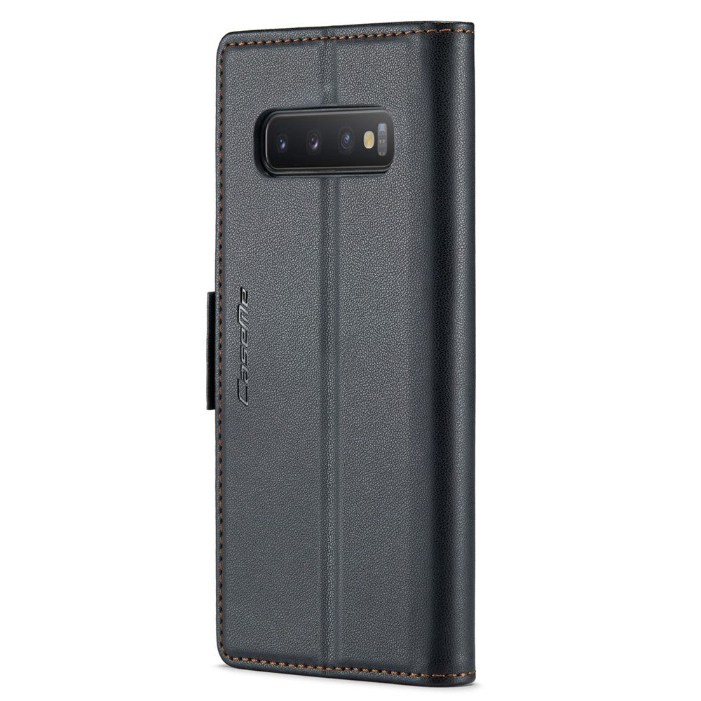 Galaxy S10 4G Glänzende Wallet-Hülle – RFID-Schutz & Ständer