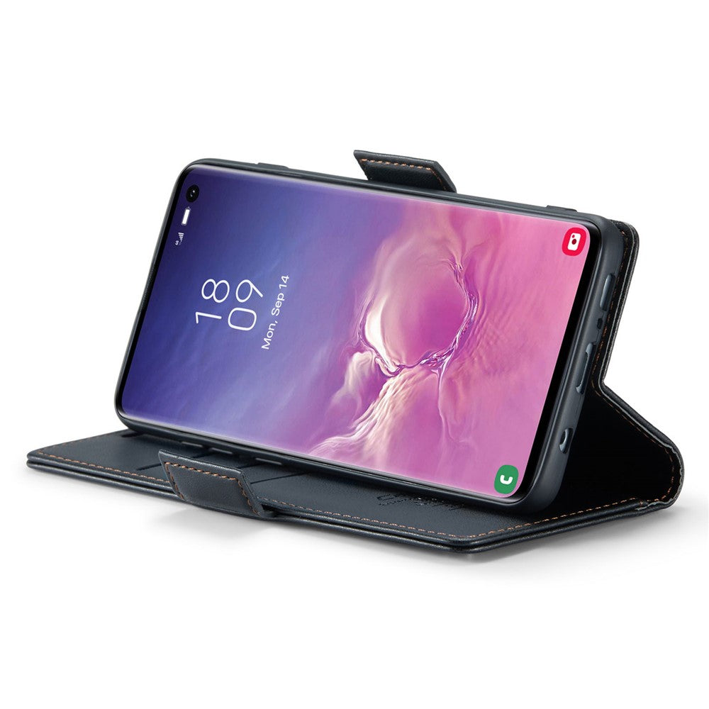 Galaxy S10 4G Glänzende Wallet-Hülle – RFID-Schutz & Ständer