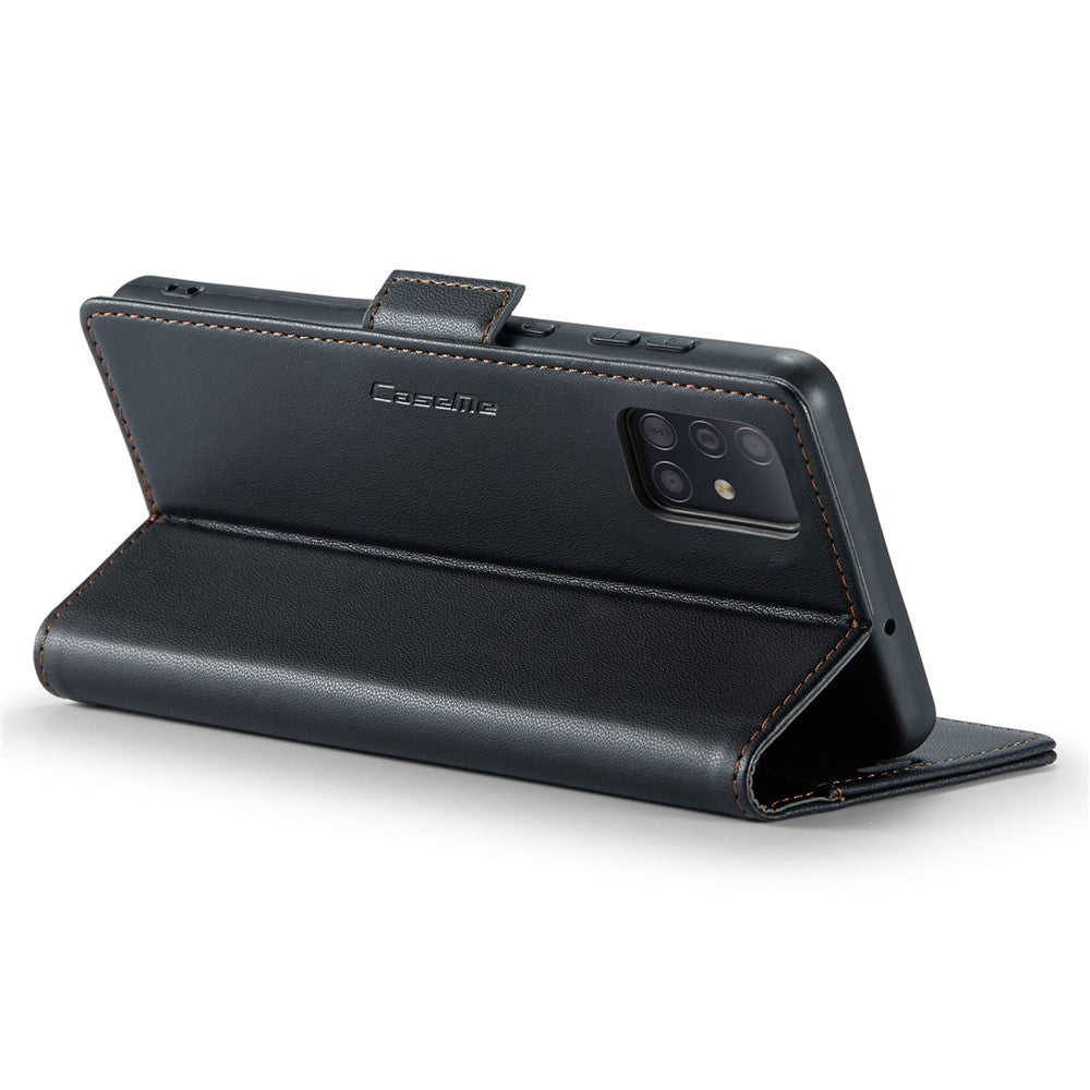 Galaxy A51 4G / M40S Glänzende Wallet-Hülle – RFID-Schutz & Ständer