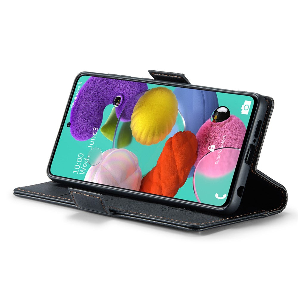 Galaxy A51 4G / M40S Glänzende Wallet-Hülle – RFID-Schutz & Ständer