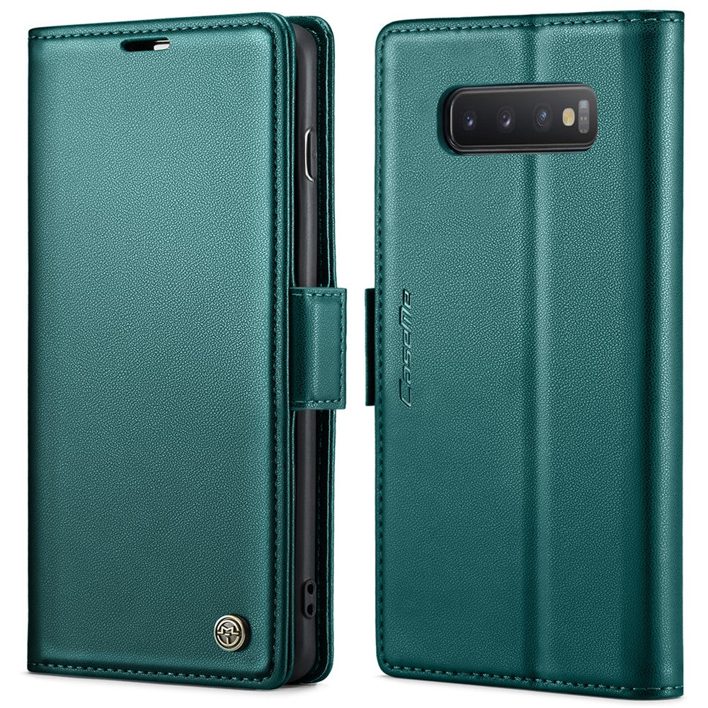 Galaxy S10 Plus Glänzende Wallet-Hülle – RFID-Schutz & Ständer