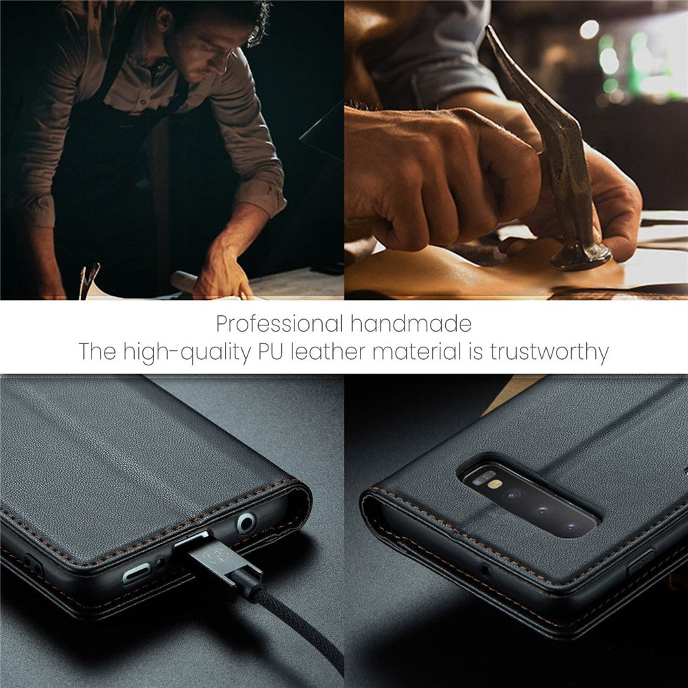 Galaxy S10 Plus Glänzende Wallet-Hülle – RFID-Schutz & Ständer