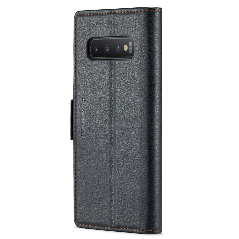 Galaxy S10 Plus Glänzende Wallet-Hülle – RFID-Schutz & Ständer