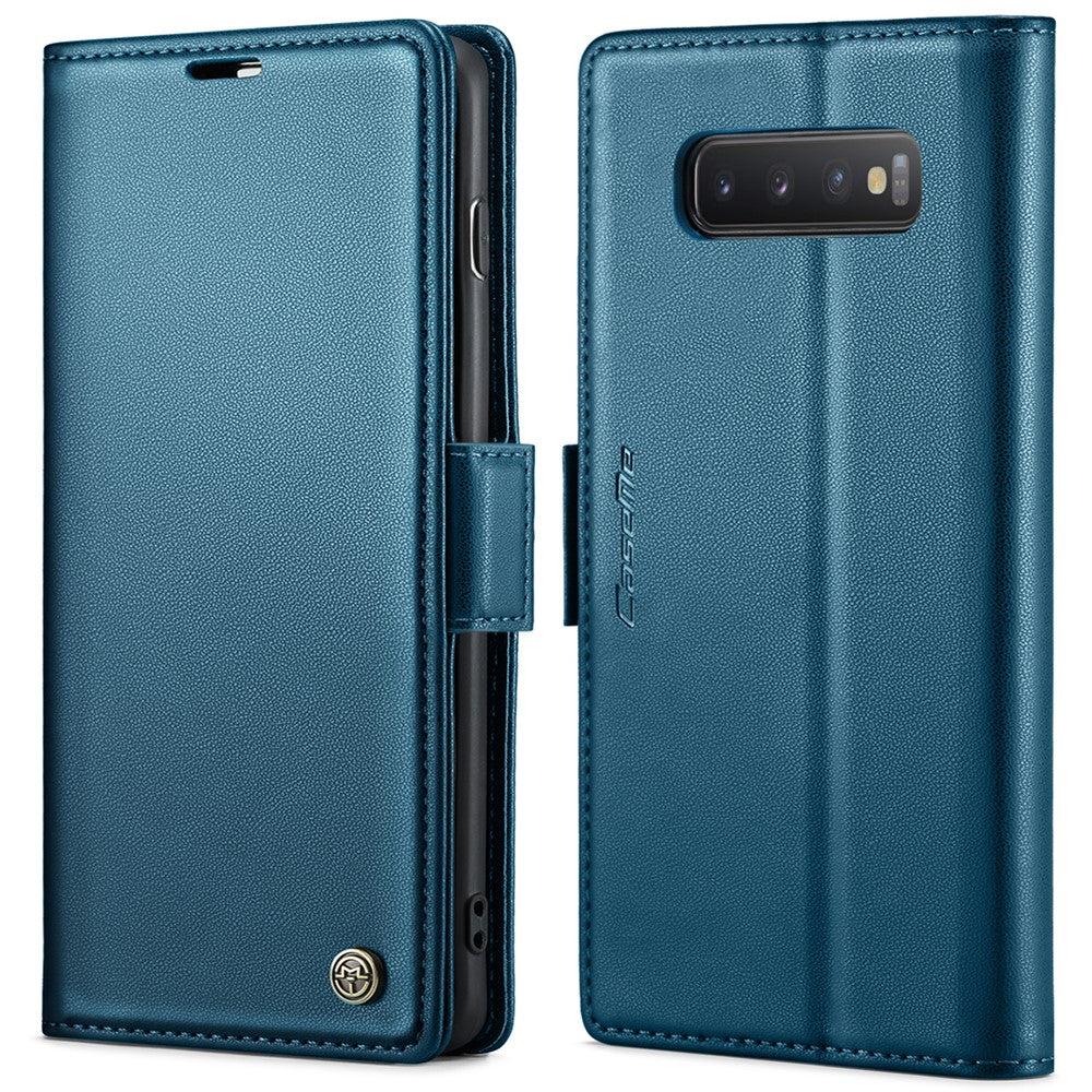 Galaxy S10 Plus Glänzende Wallet-Hülle – RFID-Schutz & Ständer