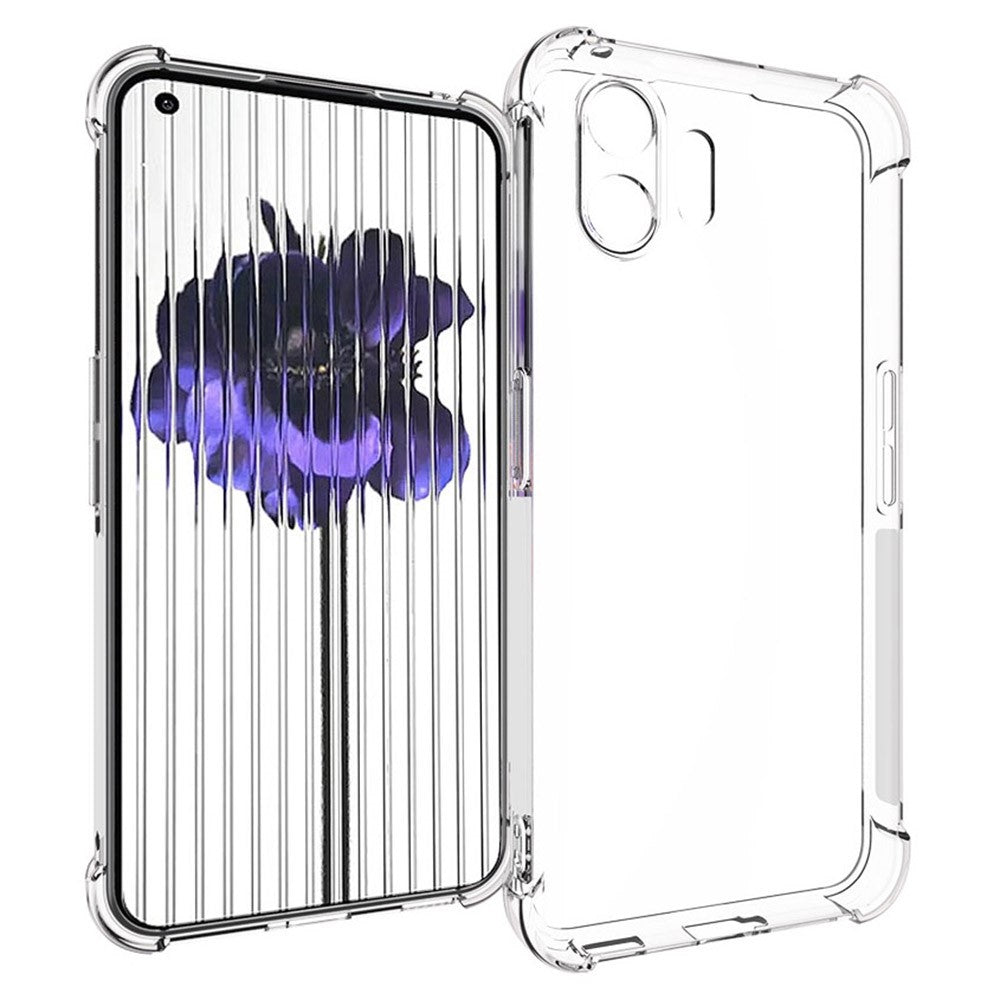 Nothing phone (2) Transparente Handyhülle – Aus TPU, mit Airbag-Schutz
