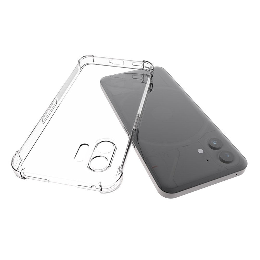 Nothing phone (2) Transparente Handyhülle – Aus TPU, mit Airbag-Schutz