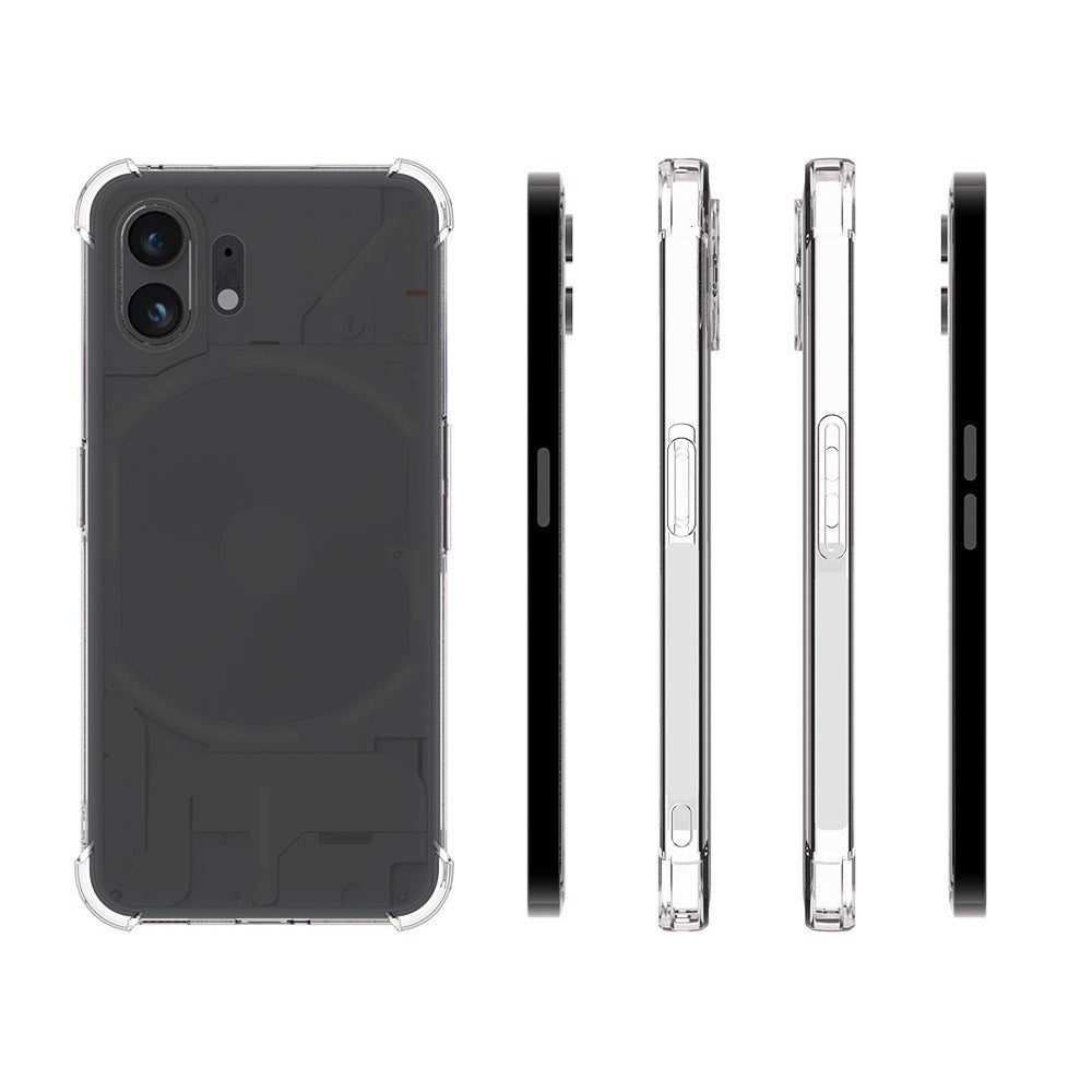 Nothing phone (2) Transparente Handyhülle – Aus TPU, mit Airbag-Schutz