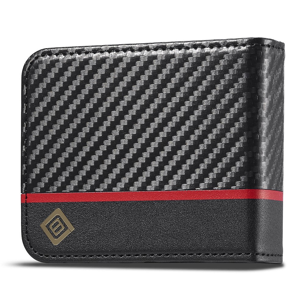 LC.IMEEKE For Samsung Galaxy Z Flip3 5G PU Leather Case Carbon Fiber Texture Card Holder Phone Cover