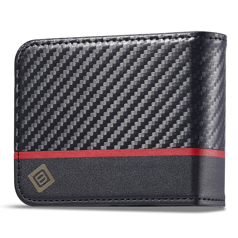 LC.IMEEKE For Samsung Galaxy Z Flip5 5G Card Holder Phone Case Carbon Fiber Texture Leather Phone Cover