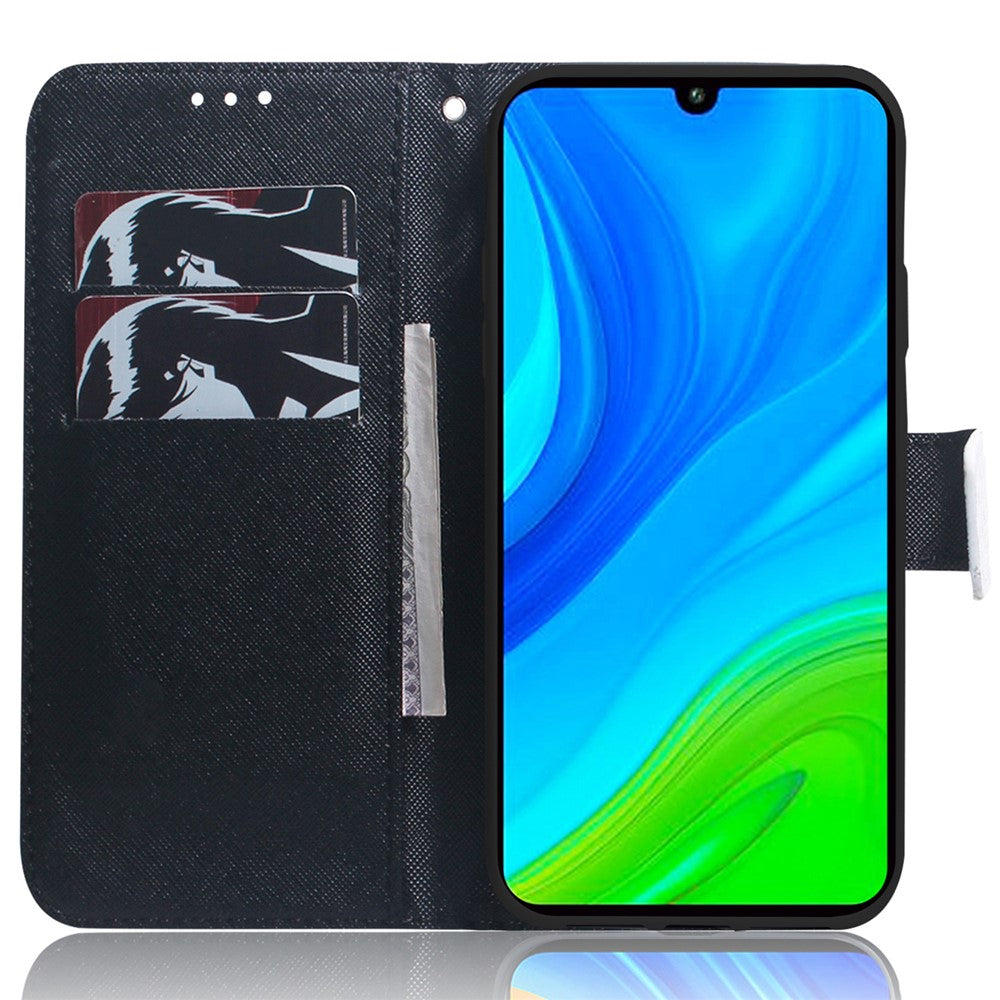 For Xiaomi Redmi Note 12 4G PU Leather Stand Cover Pattern Printing Wallet Phone Case