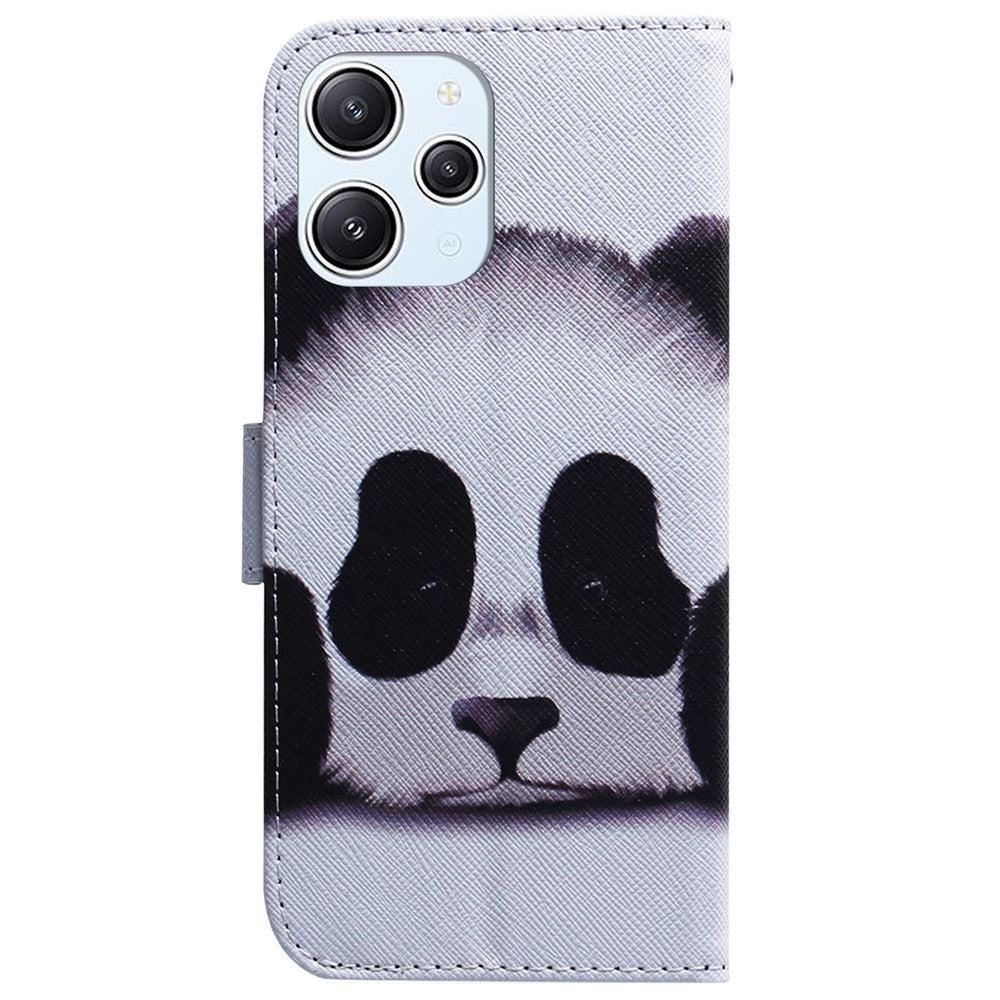 For Xiaomi Redmi Note 12 4G PU Leather Stand Cover Pattern Printing Wallet Phone Case