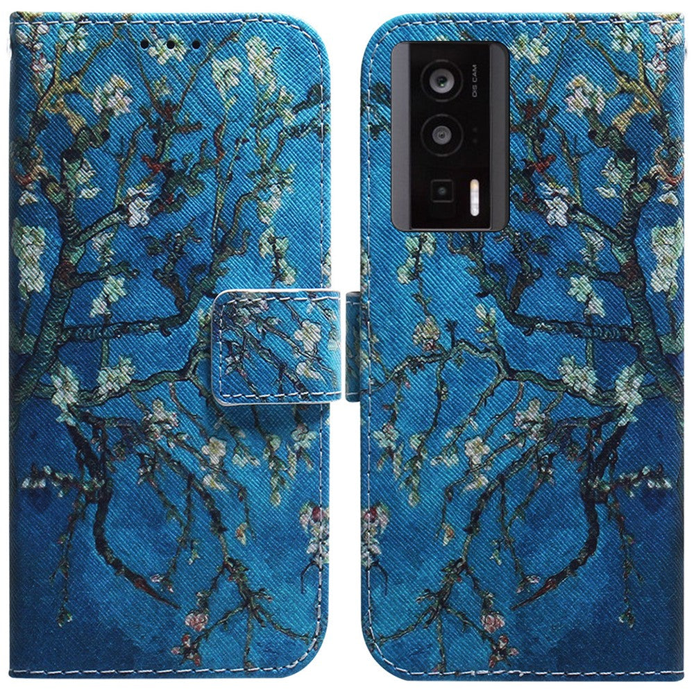 Phone Case for Xiaomi Poco F5 Pro 5G / Redmi K60 5G / K60 Pro 5G , PU Leather Pattern Printed Stand Wallet Flip Cover