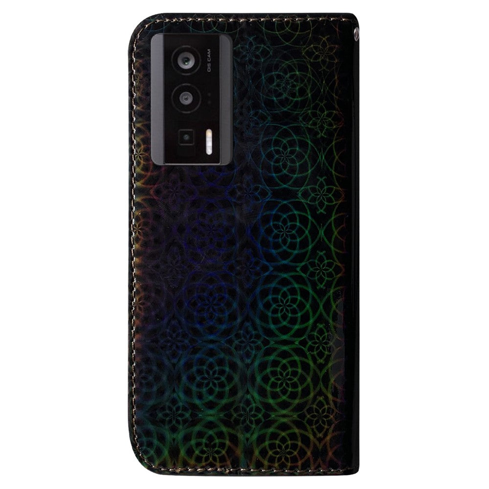 For Xiaomi Poco F5 Pro 5G / Redmi K60 5G / K60 Pro 5G Phone Leather Case Dazzling Flower Pattern Wallet Stand Cover