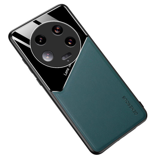 Xiaomi 13 Ultra Handyhülle – aus PU-Leder, beschichtetes TPU + PC- mit Kfz-Halterung aus Metallblech