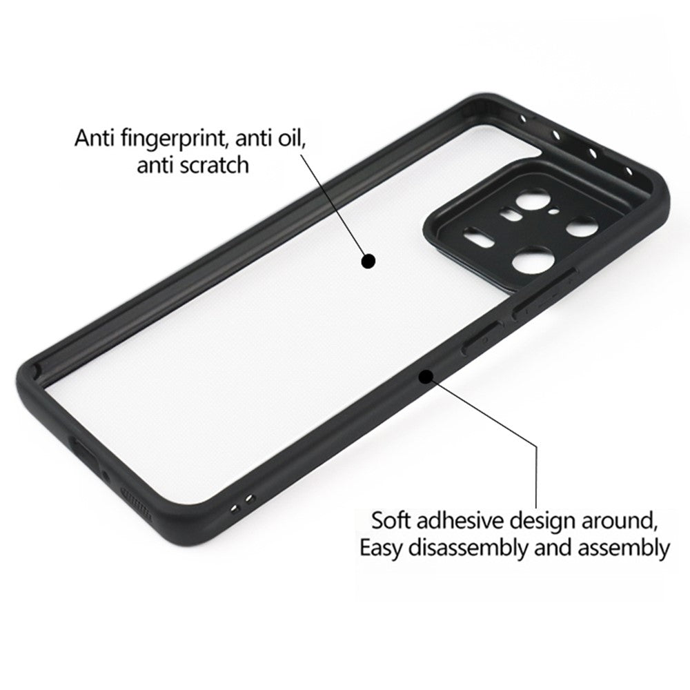 Phone Case for Xiaomi 13 Pro 5G , Flexible TPU + Hard PC Transparent Phone Cover