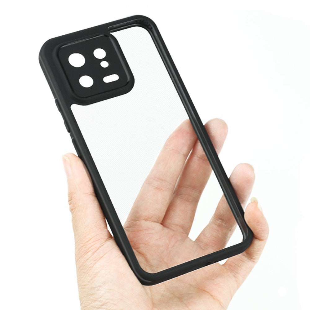 For Xiaomi 13 Super Thin TPU + PC Phone Case HD Transparent Dustproof Mobile Phone Cover