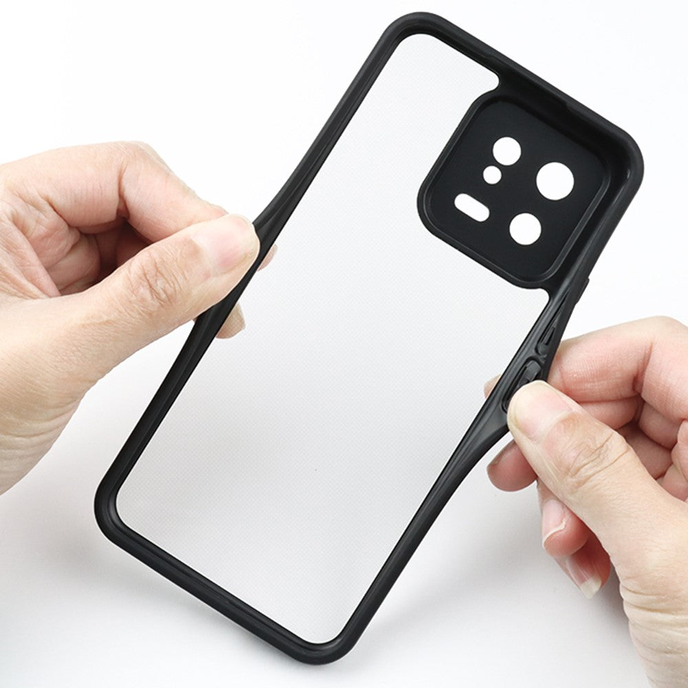 For Xiaomi 13 Super Thin TPU + PC Phone Case HD Transparent Dustproof Mobile Phone Cover