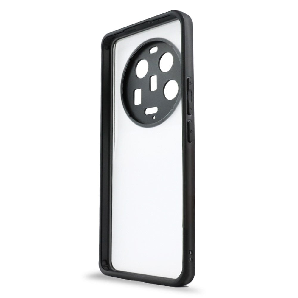Anti-Fingerprint Phone Case for Xiaomi 13 Ultra , Transparent Phone Cover Flexible TPU + Hard PC Shell