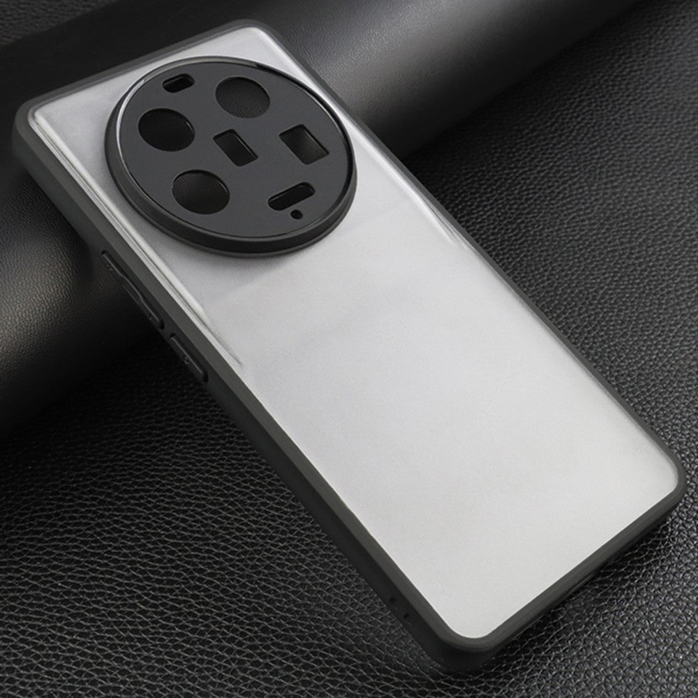 Anti-Fingerprint Phone Case for Xiaomi 13 Ultra , Transparent Phone Cover Flexible TPU + Hard PC Shell