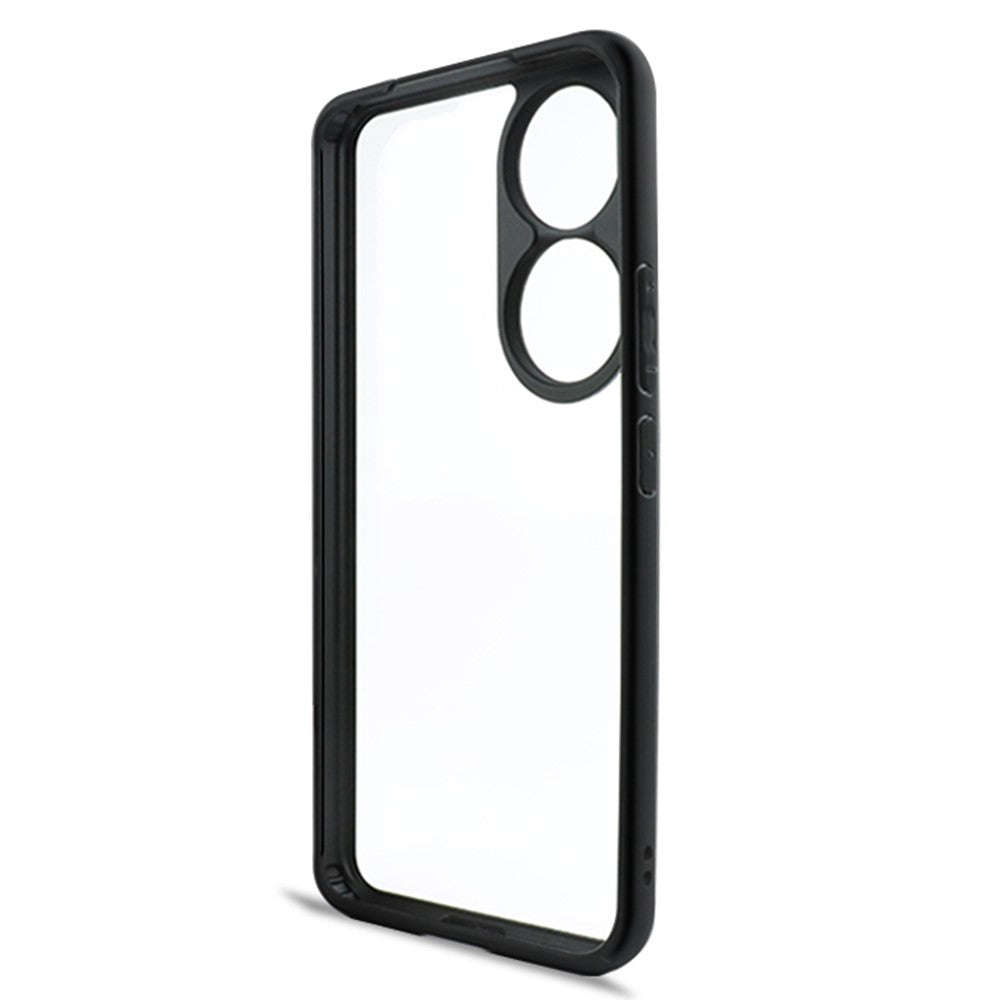 For Honor 90 Anti-Dust Phone Cover Flexible TPU + Hard PC Transparent Cell Phone Case