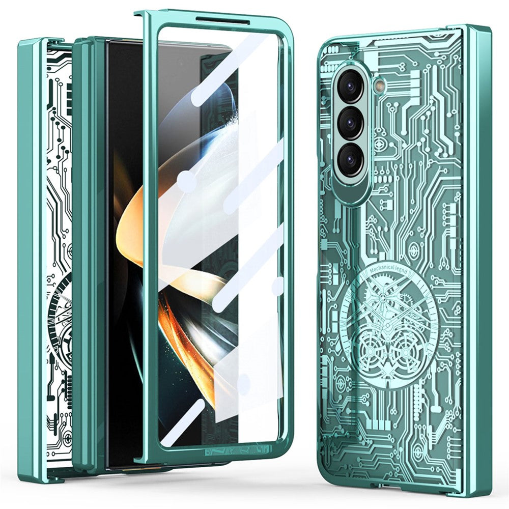 Galaxy Z Fold5 5G Mechanical Legend Series Schutzhülle – Robust, mit Schutzfolie aus gehärtetem Glas