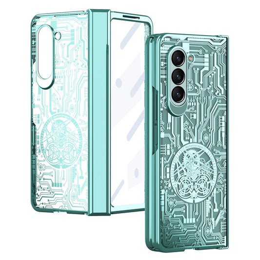 Galaxy Z Fold5 5G Mechanical Legend Series Schutzhülle – Robust, mit Schutzfolie aus gehärtetem Glas