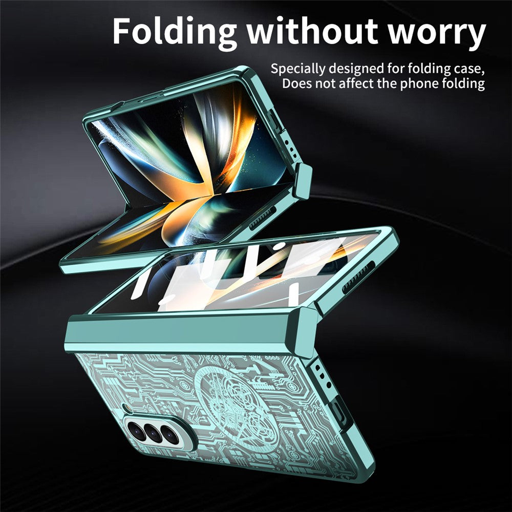 Galaxy Z Fold5 5G Mechanical Legend Series Schutzhülle – Robust, mit Schutzfolie aus gehärtetem Glas