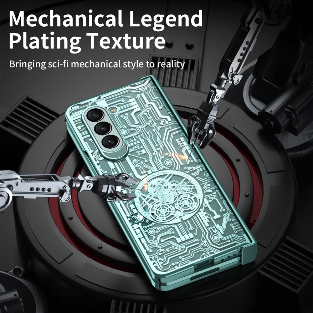 Galaxy Z Fold5 5G Mechanical Legend Series Schutzhülle – Robust, mit Schutzfolie aus gehärtetem Glas