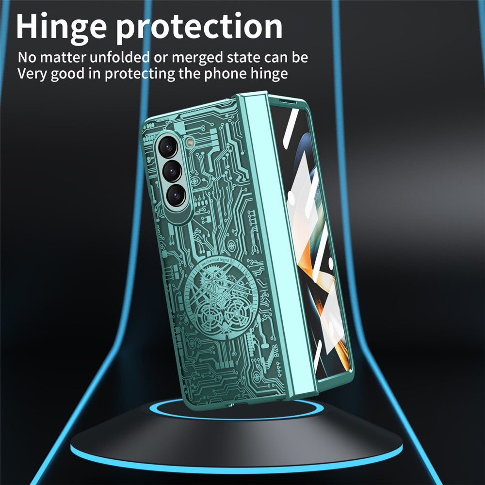 Galaxy Z Fold5 5G Mechanical Legend Series Schutzhülle – Robust, mit Schutzfolie aus gehärtetem Glas