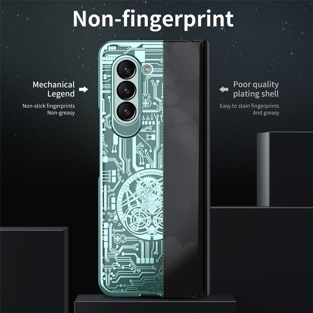 Galaxy Z Fold5 5G Mechanical Legend Series Schutzhülle – Robust, mit Schutzfolie aus gehärtetem Glas