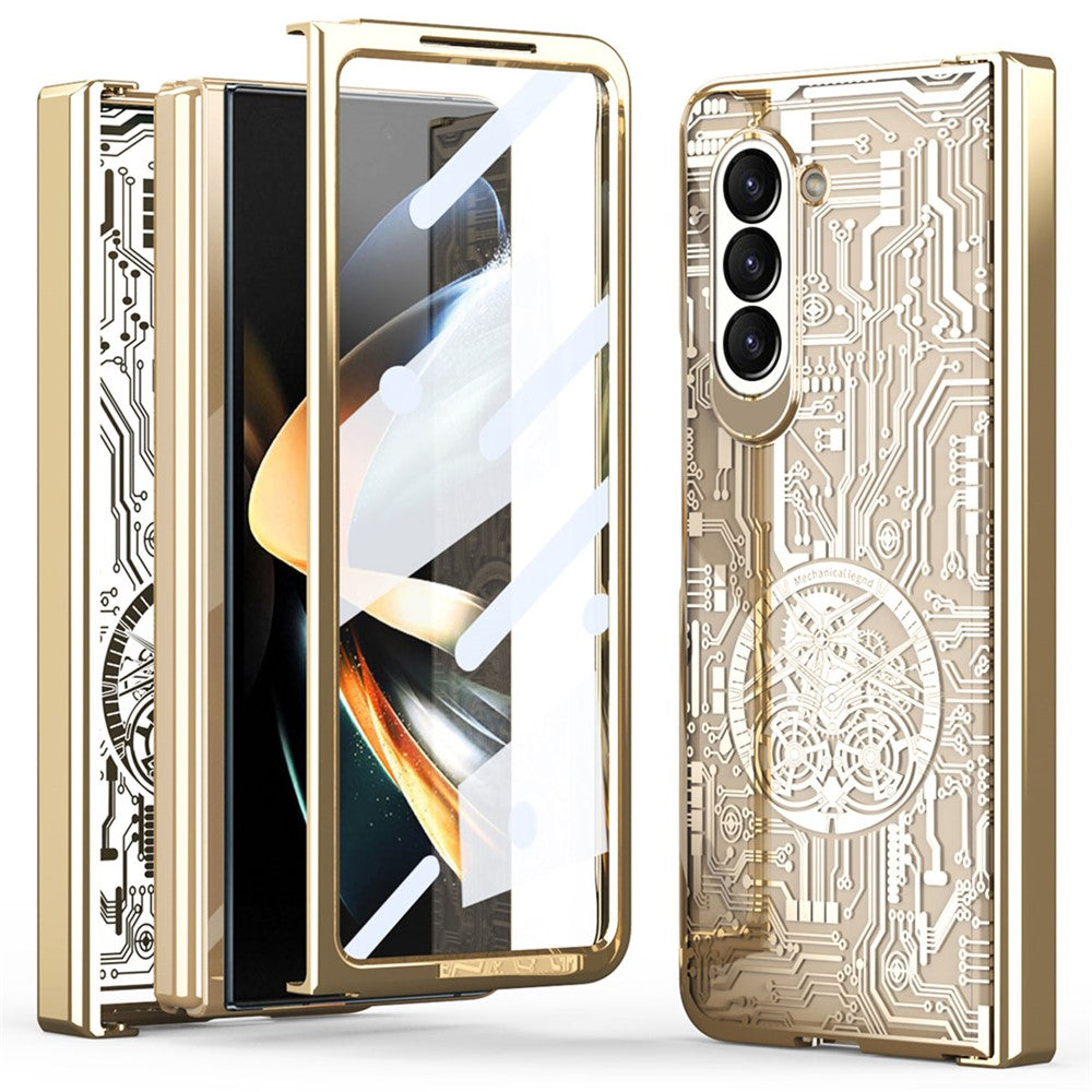 Galaxy Z Fold5 5G Mechanical Legend Series Schutzhülle – Robust, mit Schutzfolie aus gehärtetem Glas
